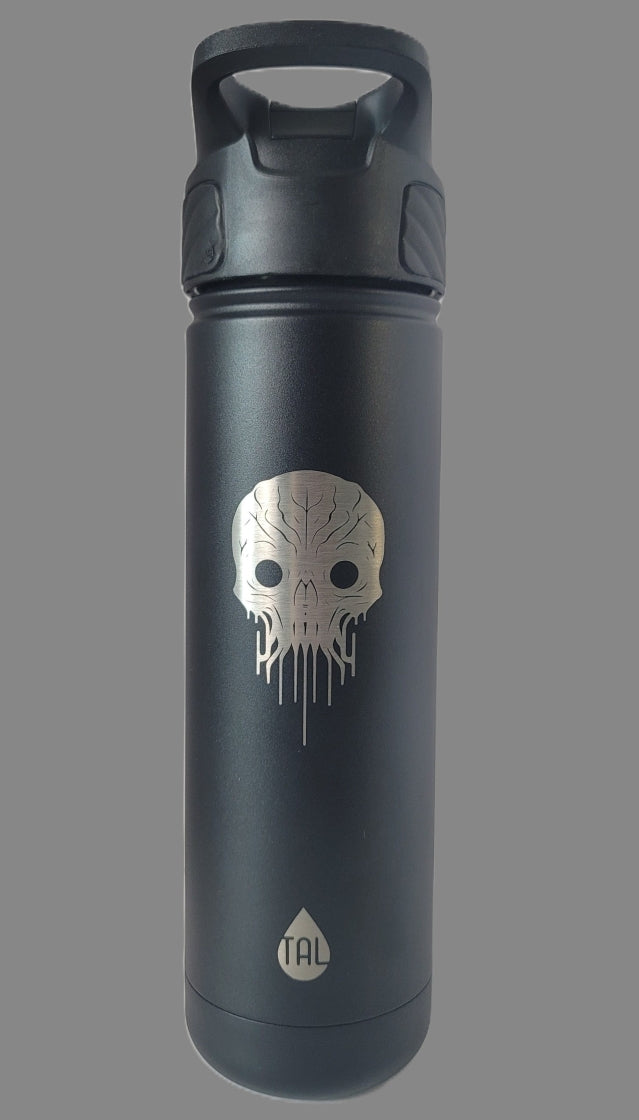 FollowMeFright™ TAL Black Stainless Steel Insulated Water Bottle - Black